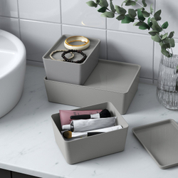 IKEA KUGGIS  (ИКЕА КУГГИС)  -  Крышка - светло-серый 13x18 см