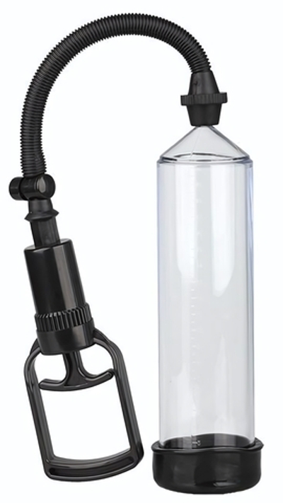 Прозрачная вакуумная помпа Trigger Handle Penis Pump (Цвет: прозрачный)