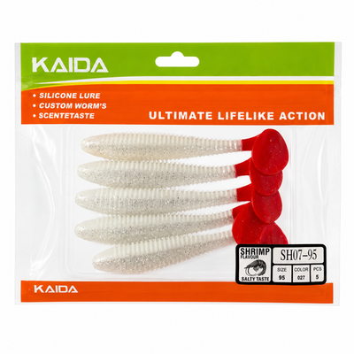 Набор силиконов KAIDA SH07-95 9.5см 5шт COL027 №114