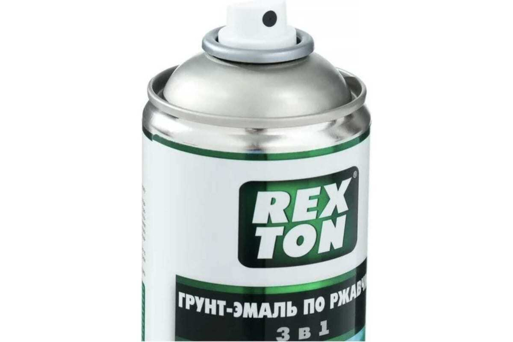 Грунт-эмаль по ржавчине Rexton черный (520мл) аэрозоль