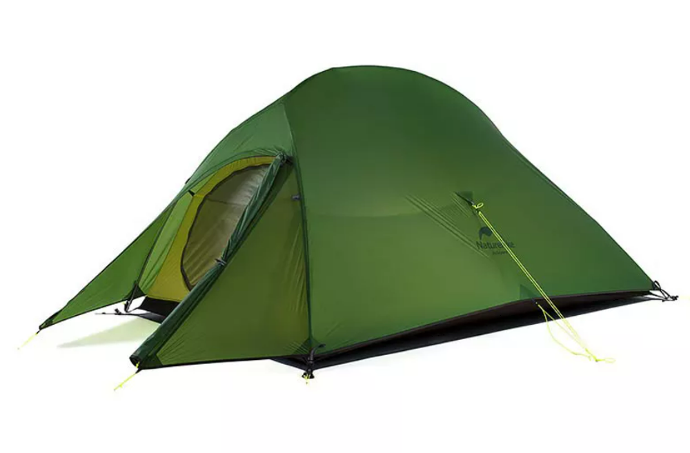 Палатка Naturehike Cloud Up Si 3-местная, алюминиевый каркас, сверхлегкая, зеленая, артикул NH18T030-T-DFGR