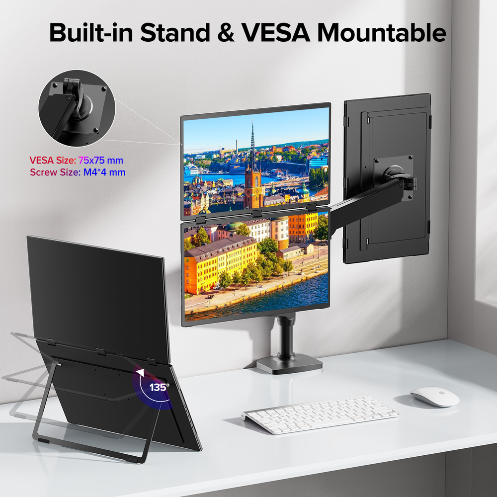 18.5" Портативный сенсорный игровой монитор UPERFECT UStaion Delta Plus Touch 1920x1080, 100 Гц, IPS