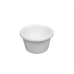 Соусник 50 мл d 5,9 см h3,6 см круглый пластик белый P.L. Proff Cuisine