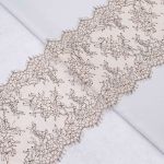 Кружево шантильи (реснички) шир.220 мм / 5 шт по 3 метра (15 метров), 3 экрю