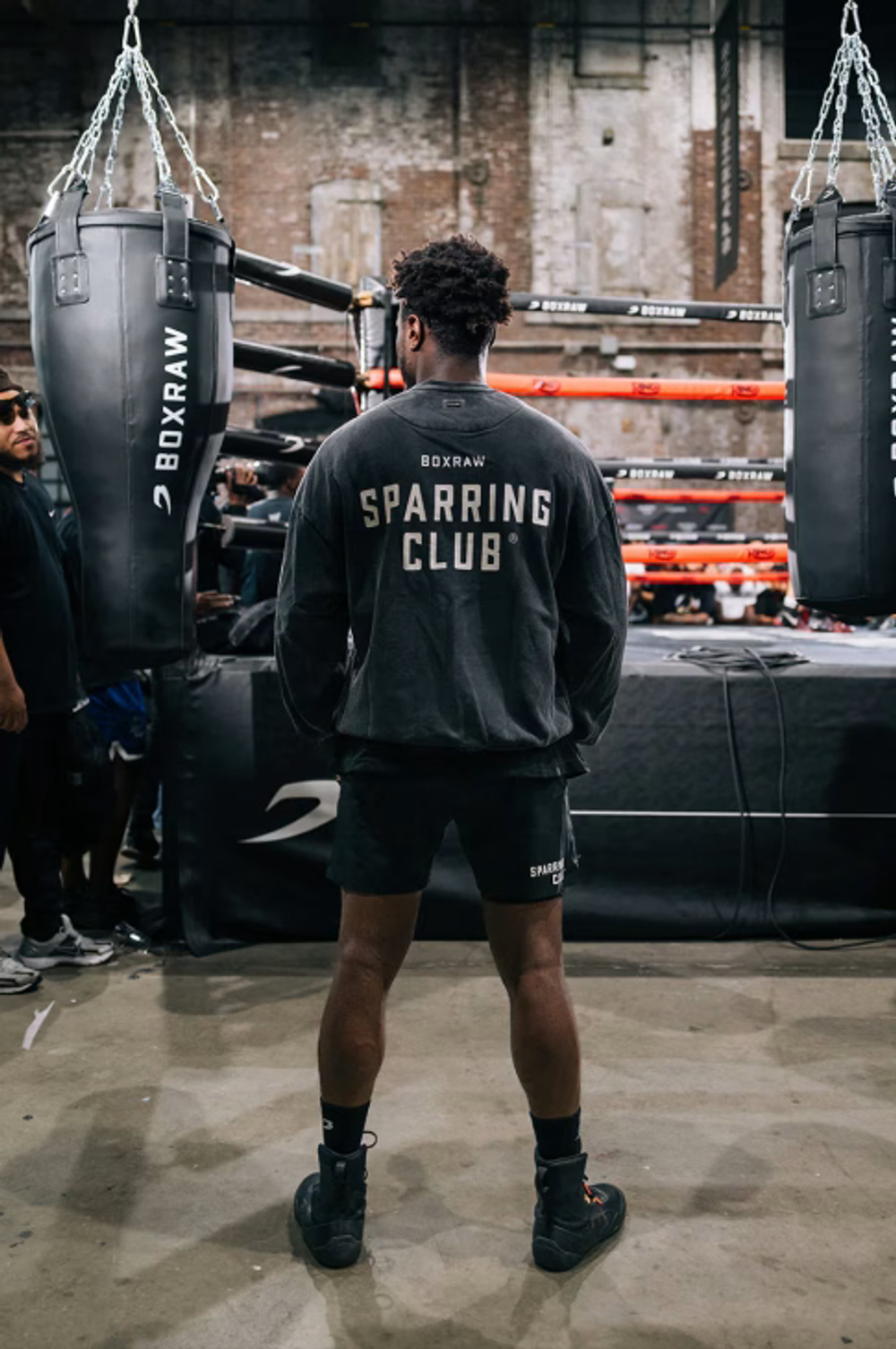 Свитшот Boxraw Sparring Club черный