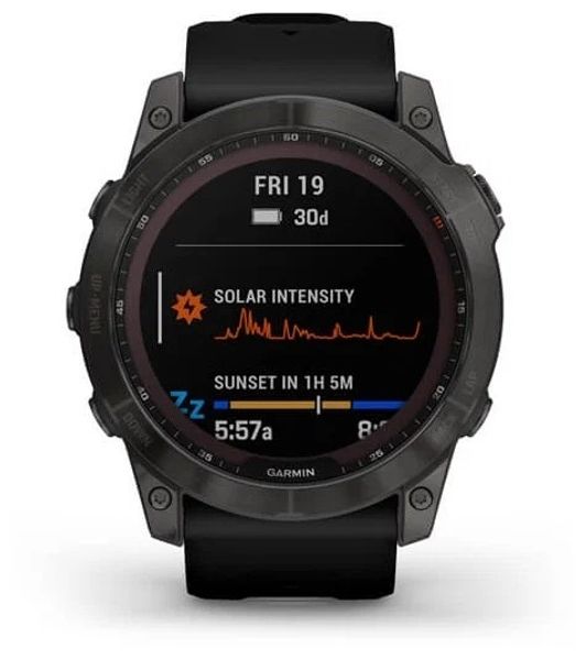 Умные часы Garmin Fenix 7X Sapphire Solar Wi-Fi, серый/черный (010-02541-11)