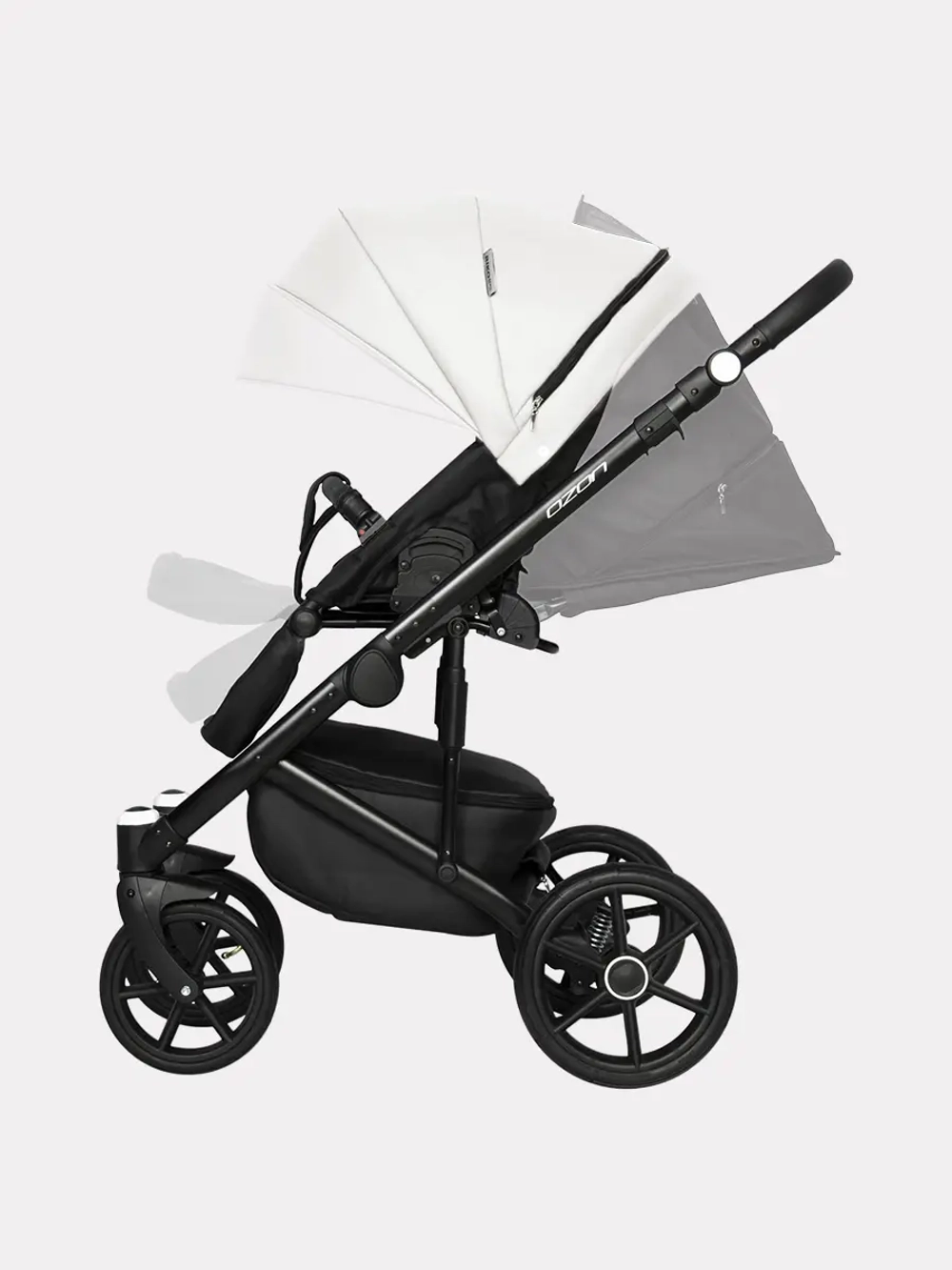 Коляска 2 в 1 Riko Basic Ozon 07 белый