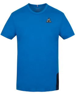 Мужская теннисная футболка Le Coq Sportif Tech Tee SS No.1 M - tech blue