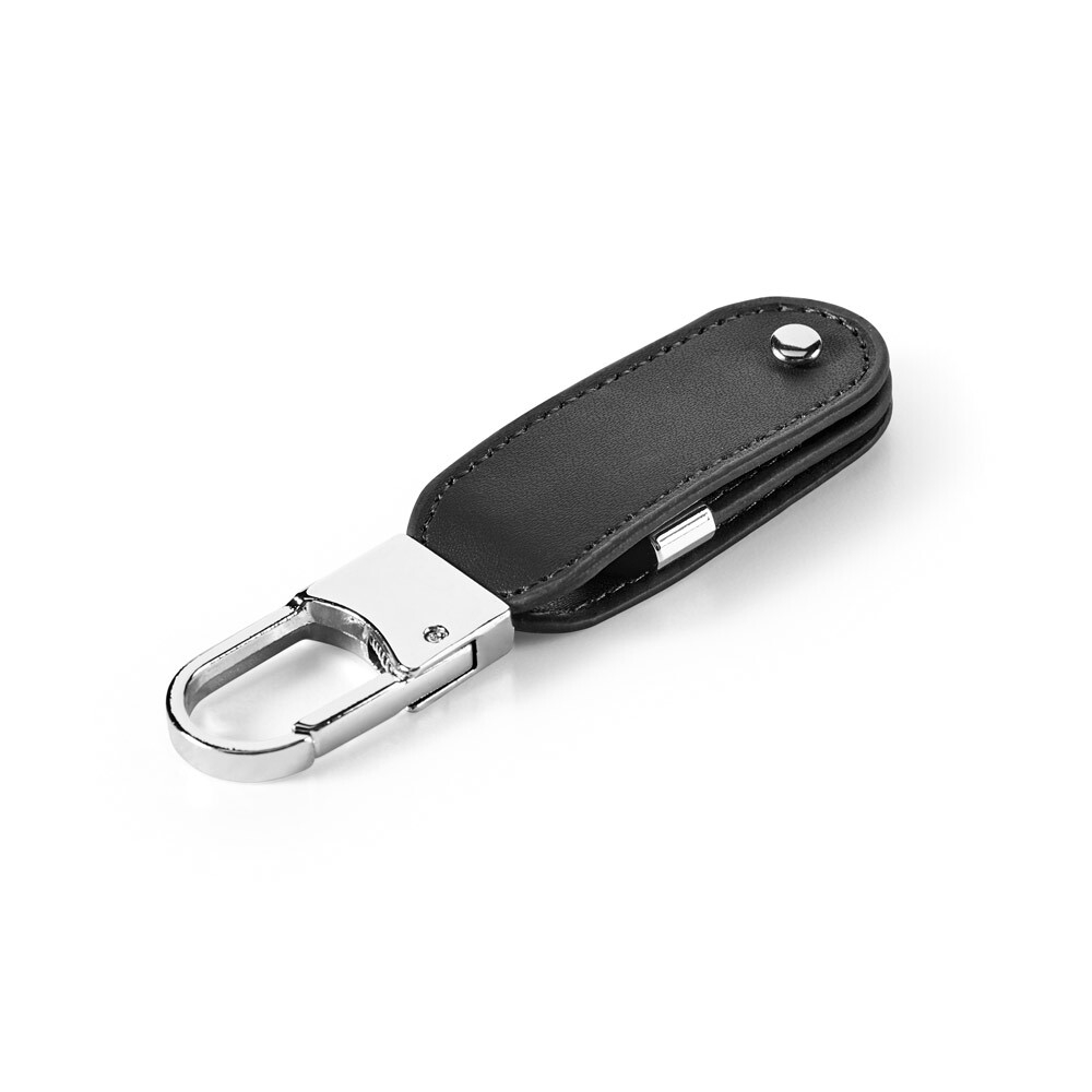 BRAGG 8GB. USB-накопитель 8GB PU с зажимом-карабином