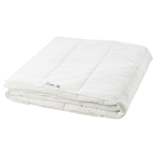 Евро одеяло IKEA SAFFEROT (СЭФФЕРОТ), Стеганое, Всесезонное, Белый, 220x240 см