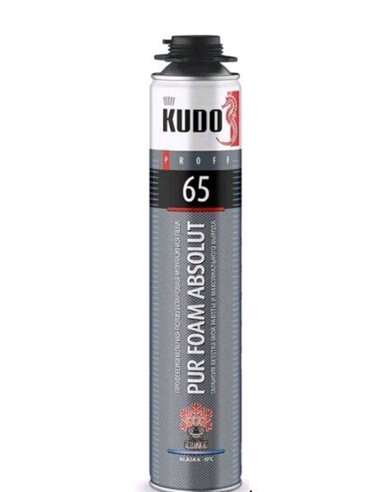 Пена монтажная KUDO PROFF ALASKA 65л профи зимняя до -10С 920г / KUPP10W65 * АКЦИЯ Пена монтажная KUDO PROFF ALASKA 65л профи зимняя до -10С 920г / KUPP10W65 * АКЦИЯ