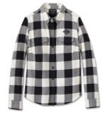 Рубашка Women's Retro Long Sleeve Flannel Shirt Harley-Davidson