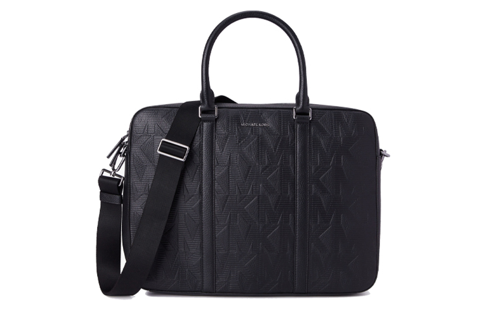 MICHAEL KORS MK Cooper Cow Leather Briefcase Men"s Black