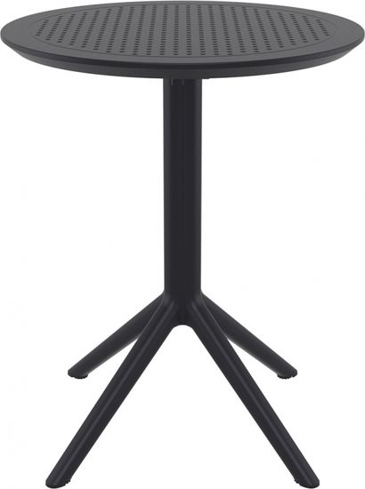 Стол пластиковый складной Sky Folding Table Ø60 черный