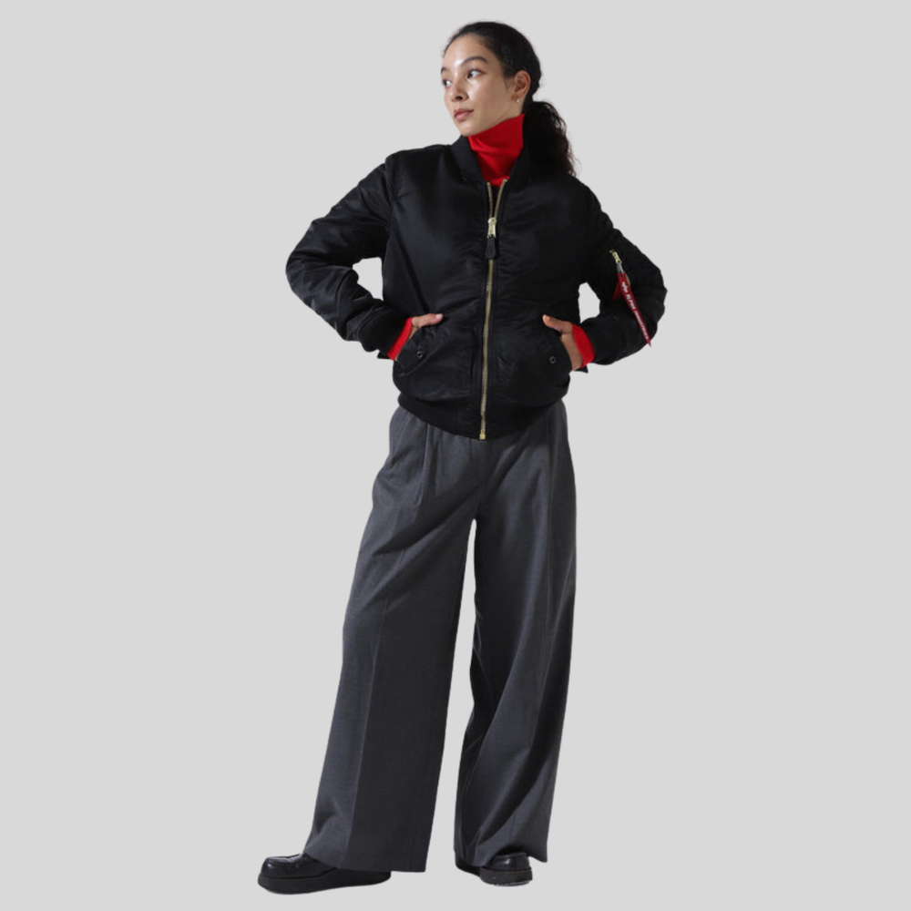 Бомбер Alpha Industries MA-1 W Black (Черный)