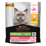 Сухой корм Pro Plan Nature Elements для стерилизованных кошек с курицей 400 г
