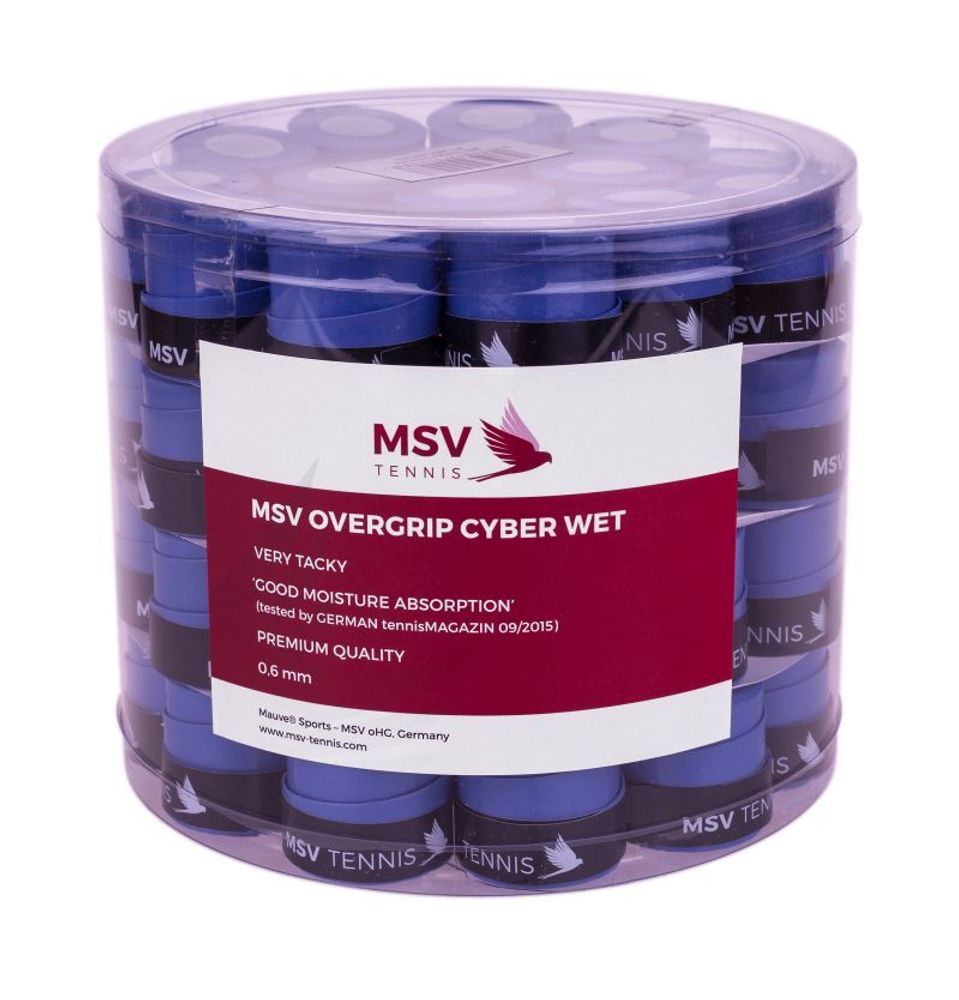 Теннисные намотки MSV Cyber Wet Overgrip синие 60P