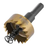 Коронка по металлу HSS, 32 мм, нитридтитановое покрытие Denzel — фото 1