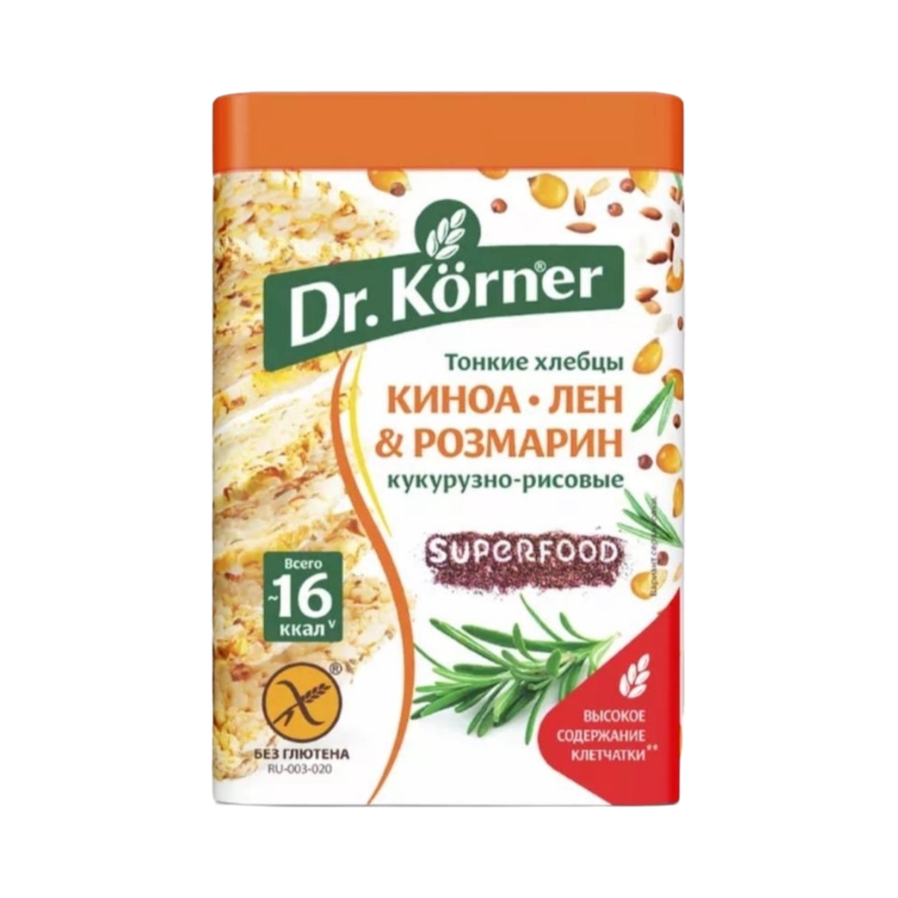 Хлебцы Др.Кёрнер лен-размарин 100гр