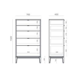 Высокий комод TIMELESS TL024