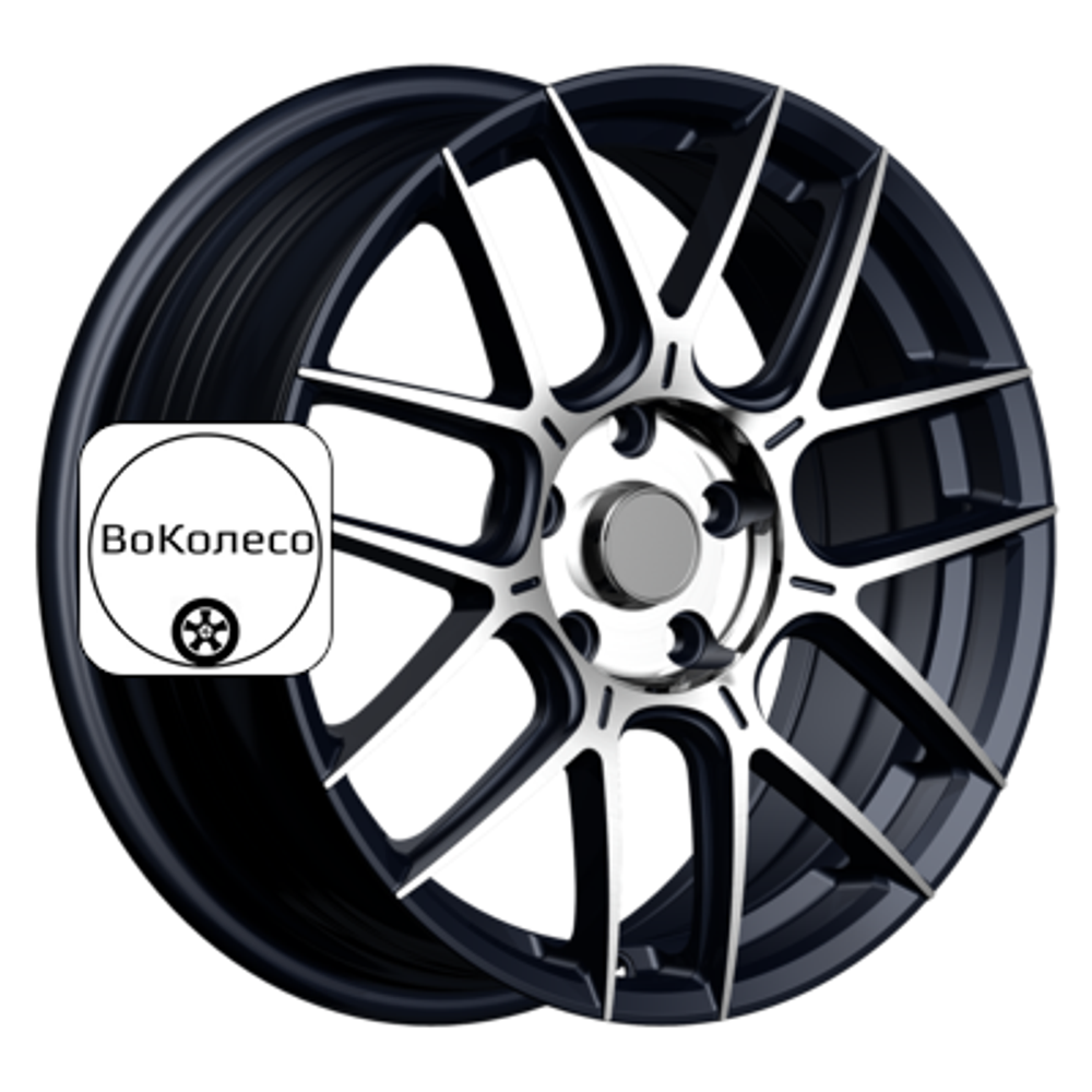 7x17/5x114,3 ET45 D60,1 FA8541 Gloss Black Machined Face (ZJH) FlowForming INCH