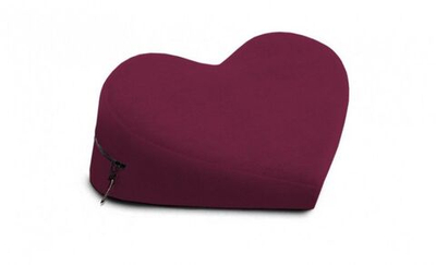 Бордовая подушка-сердце для любви Liberator SE Retail Heart Wedge (Цвет: бордовый)