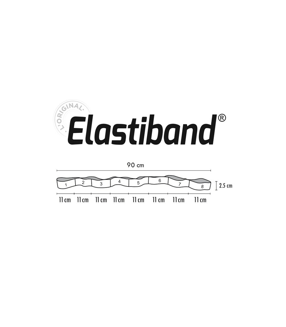 Эспандер Sveltus Elastiband Original 7 кг оранжевый, постер/ упаковка