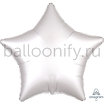 Фольгированная фигура, звезда, 19"/48СМ Сатин White