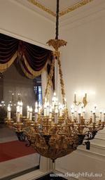 Латунная люстра