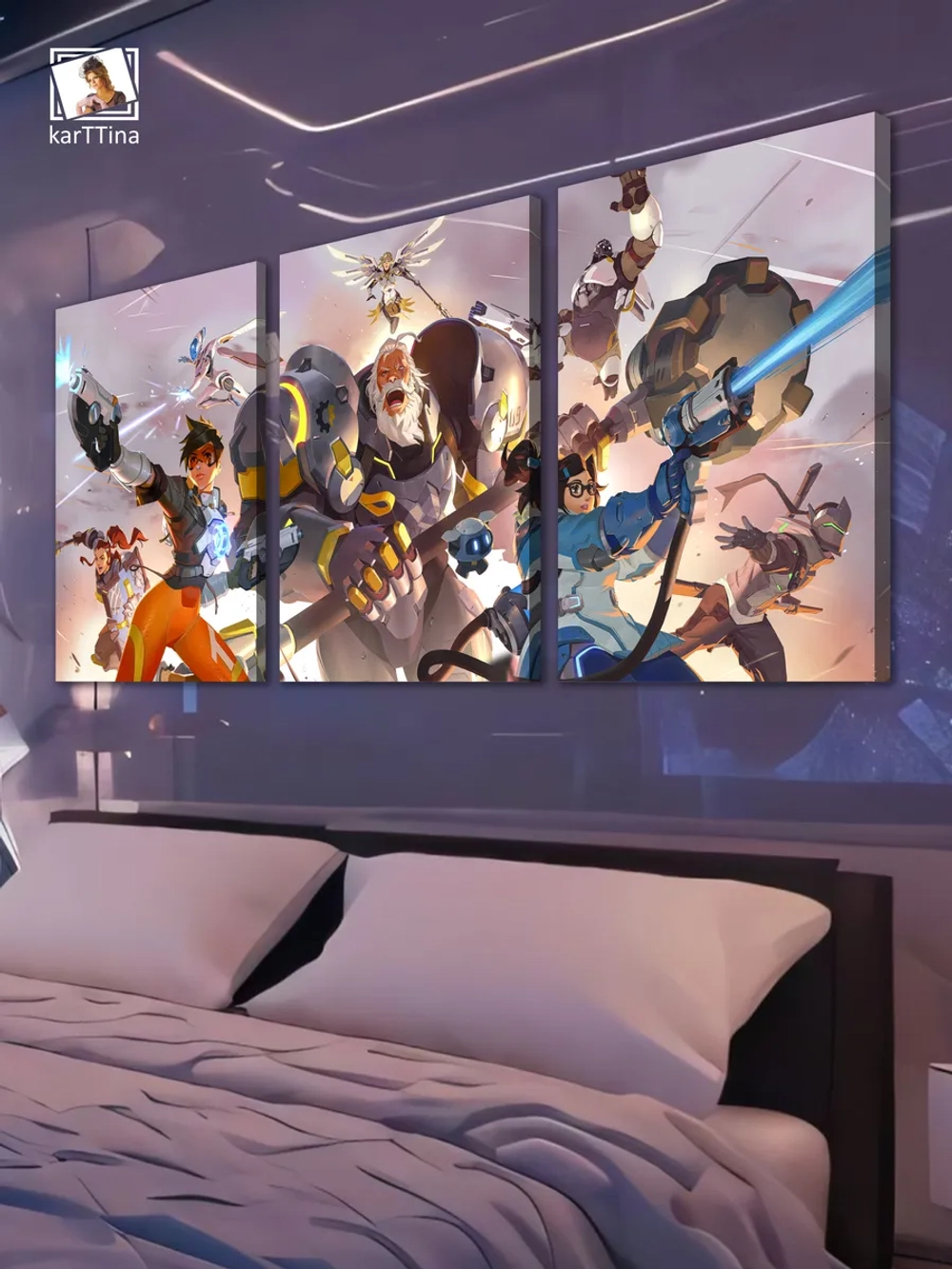 Модульная картина "Overwatch" 150х70см