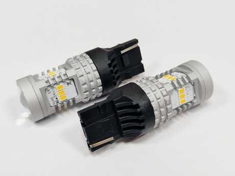 Светодиодная лампа W21W 7440-3020-14SMD без полярности, со стабилизатором (белый), 1шт