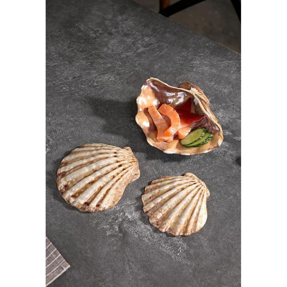 Блюдо для подачи 20*14,5 см h6 см 150 мл емкость для закусок Pearl Shell Frutti di Mare P.L. [1]