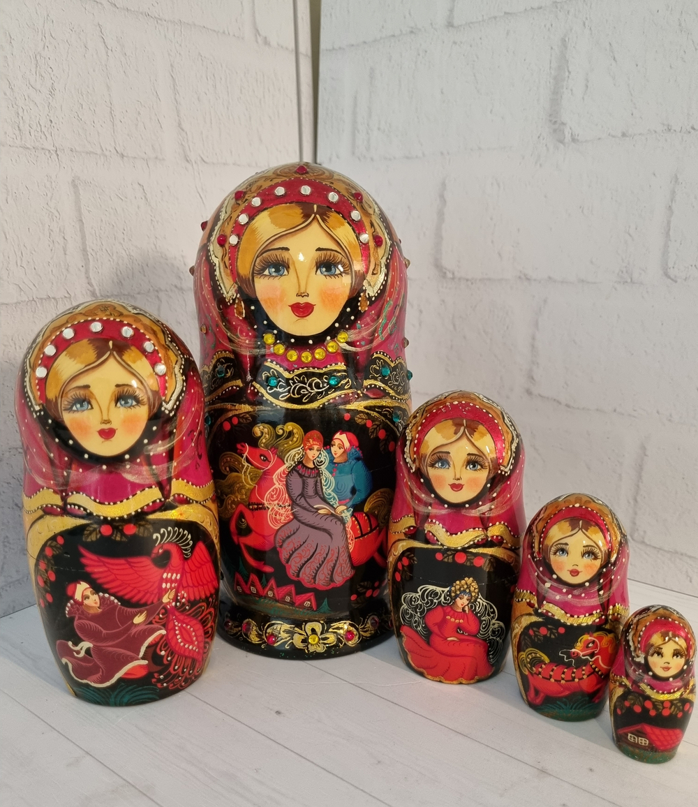 Матрешка 18см "Жар-птица" 5 мест