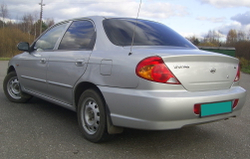 Порог Kia Spectra 2004-2011, Cerato 2003-2008 (1мм)