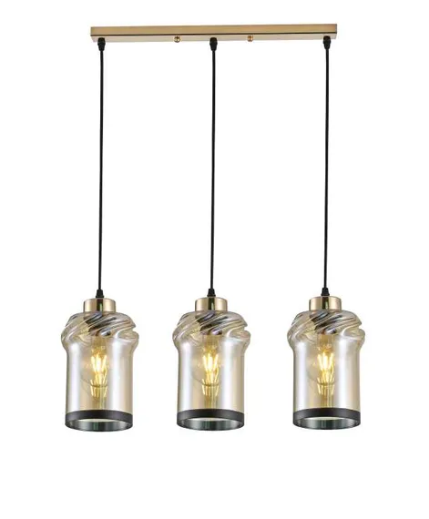 Светильник подвесной Rilon 06830/3L GOLD, 3×40 Вт, золотой
