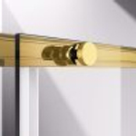 Душевая дверь Слим-Н (Slim-N) VDS-4SN140CLG, 1400, брашированное золото, стекло прозрачное,