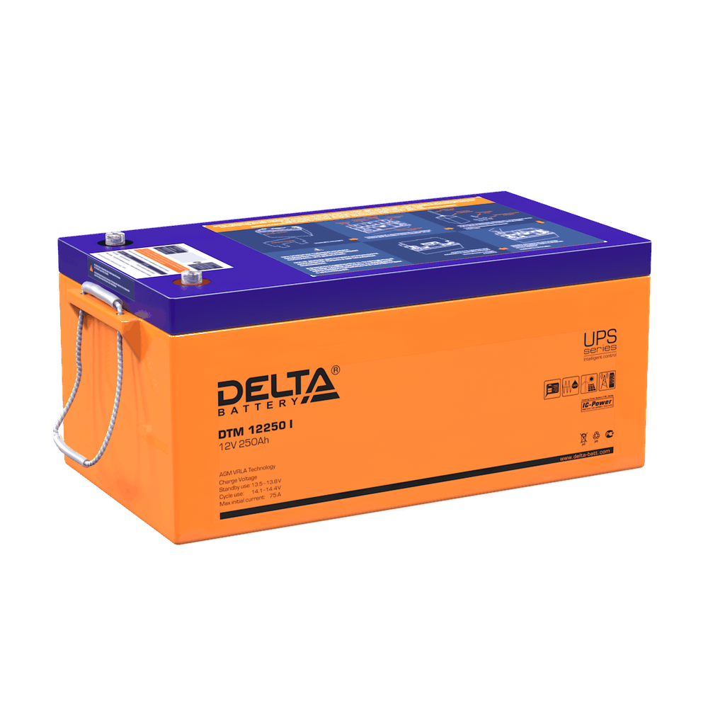 Аккумулятор DELTA DTM 12250 I | 250   Ач | 12В AGM