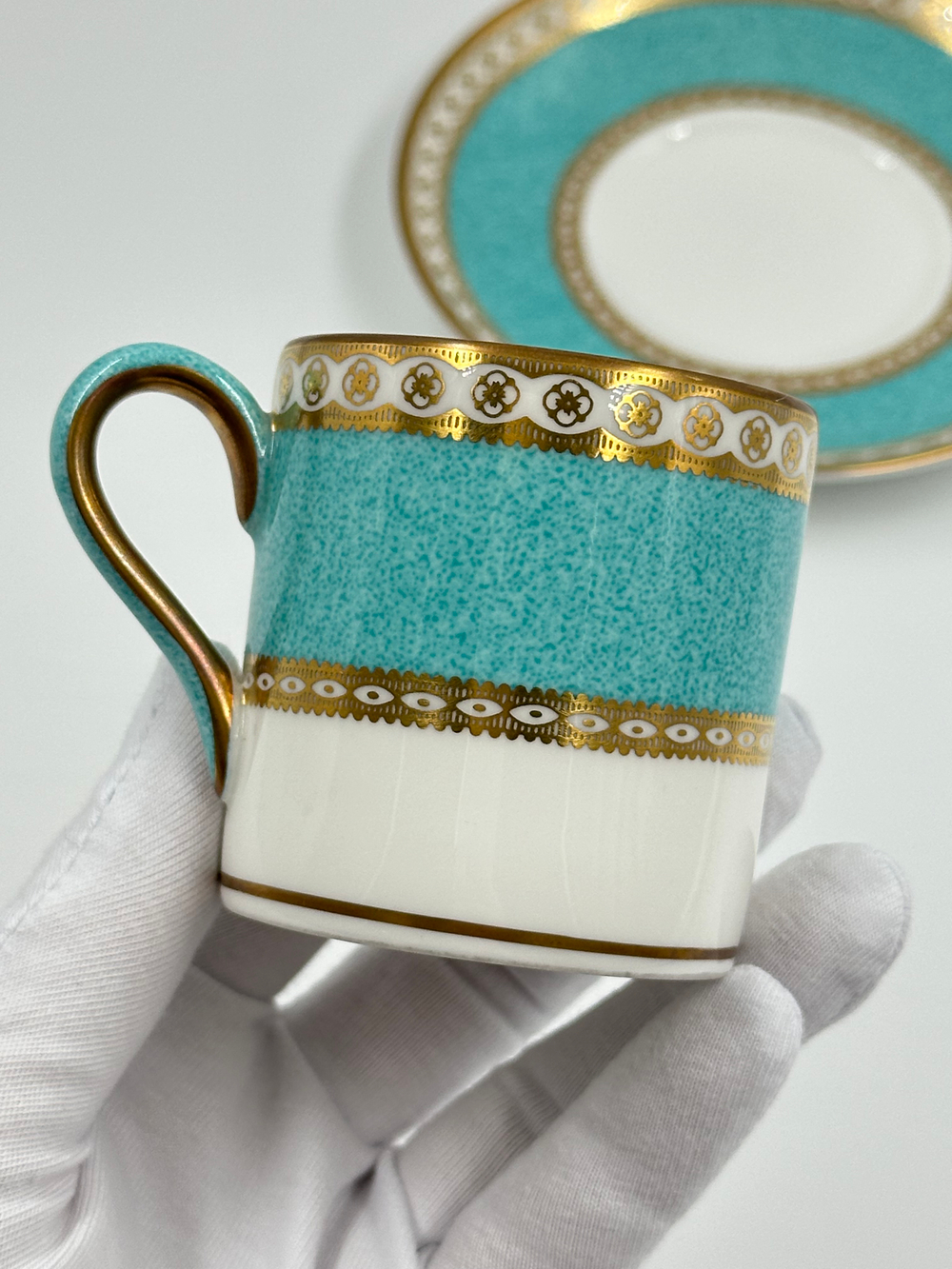 Кофейная пара Wedgwood «Ulander Powder Turquoise»