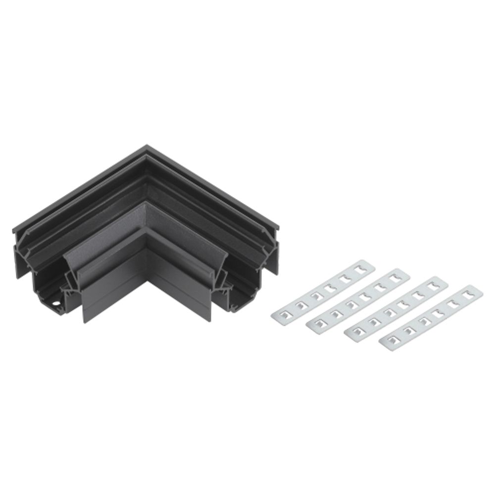 Соединитель ЭРА TRM-PC20-CC BK для магнитного шинопровода угловой черный для системы NOVA ver.1 | Магнитный шинопровод и аксессуары