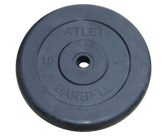 Диск обрезиненный Atlet d 26мм 10 кг*