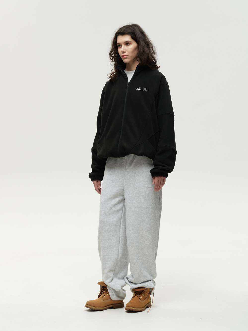 Zip-Up Sweatshirt Black