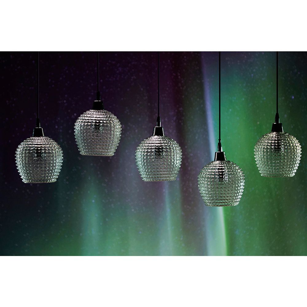Светильник подвесной каскадный Aurora, 110х18 см, прозрачный
