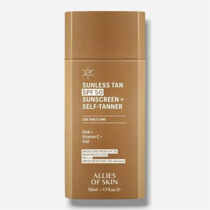 ALLIAS OF SKIN    КРЕМ АВТОЗАГАР ДЛЯ ЛИЦА С SPF50    Sunless Tan SPF50 Sunscreen + Self-Tanner