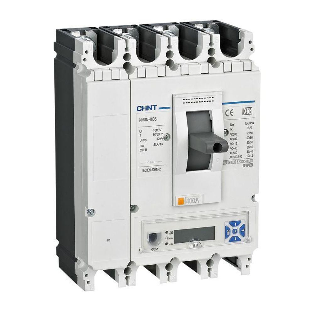 Выключатель автоматический 4п 250А 70кА NM8N-400Q EM с электр. расцеп. LCD (R) CHINT 269458