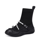 JESSICA SOPHIA Stretch & Sock Boots Ankle Boots 4.5cm Women"s