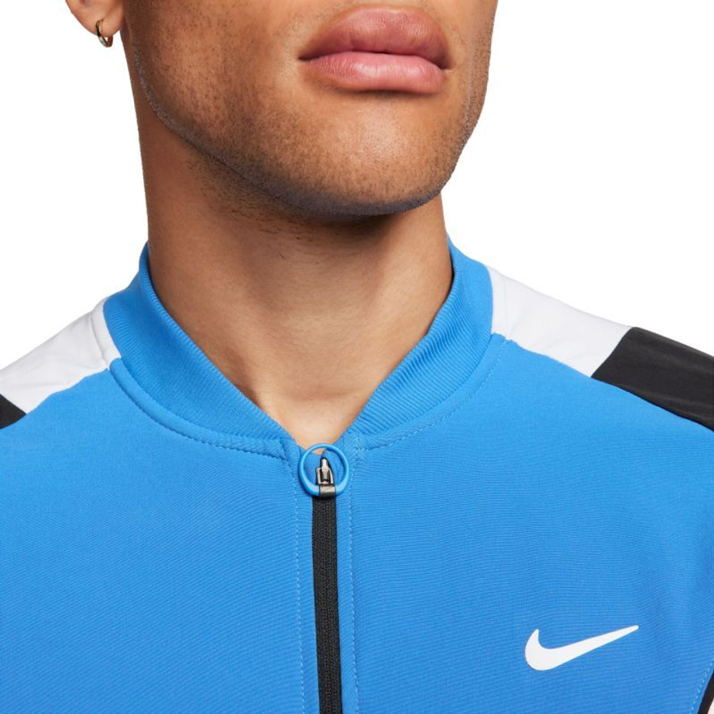Мужская теннисная кофта Nike Court Dri-Fit Advantage Jacket - light photo blue/black/white/white