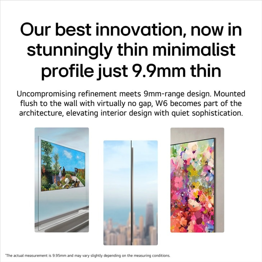 Телевизор LG OLED77W6P Wallpaper Design