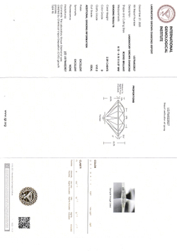 Ограненный синтетический алмаз Кр-57 8.12-8.15 мм D/VVS2 2.09 ct
