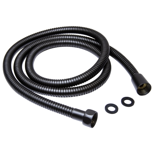 Шланг душевой 150 см имп/кон, EPDM, нерж.сталь ЧЕРНЫЙ МАТОВЫЙ  MIXLINE МЛ-2-150/MIX-2-150 (коробка)