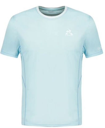 Мужская теннисная футболка Le Coq Sportif Tennis Autres Tournois Short Sleeves 25 - небесный